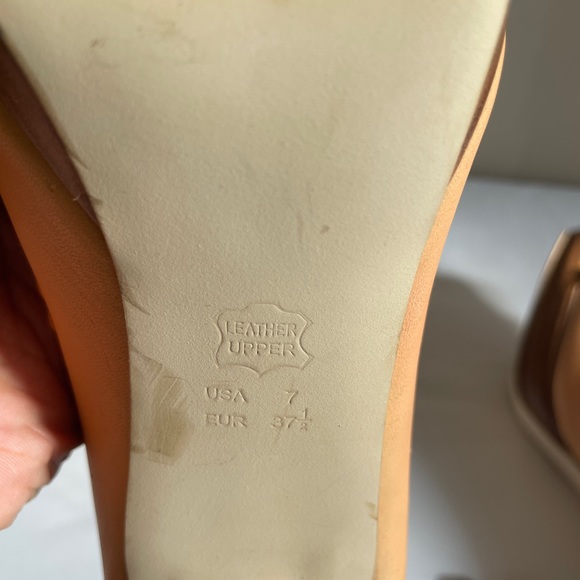 SACHA LONDON Heels Peach Pink Leather 7.5 - Picture 8 of 12